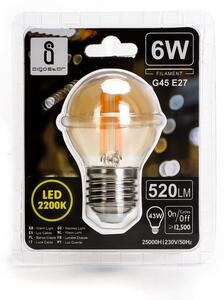 LED Žárovka G45 E27/6W/230V 2200K - Aigostar