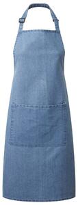 Premier Workwear Kuchyňská zástěra s laclem a kapsou - Modrý denim