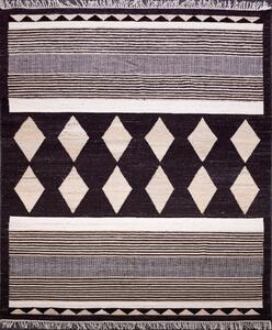 Diamond Carpets koberce Ručně vázaný kusový koberec Alberta DESP P114 Dark Coffee Mix - 160x230 cm
