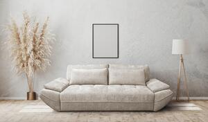 ROZKLÁDACÍ POHOVKA, dřevo, textil, kompozitní dřevo, pískové barvy Livetastic - Rozkládací pohovky, Online Only