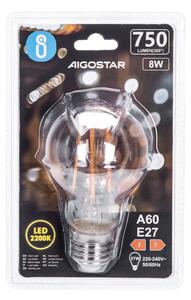 LED Žárovka A60 E27/8W/230V 2200K - Aigostar