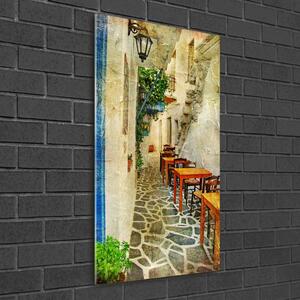 Foto obraz akrylové sklo vertikální Řecké taverny oav-31434189