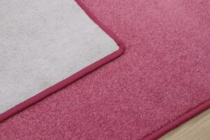 Vopi koberce Kusový koberec Eton růžový 11 čtverec - 300x300 cm