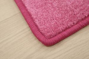 Vopi koberce Kusový koberec Eton růžový 11 čtverec - 100x100 cm