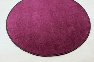 Vopi koberce Kusový koberec Eton fialový 48 kruh - 100x100 (průměr) kruh cm