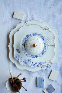 Pip Studio Royal White talíř Ø23,5cm, bílý (krásný porcelánový talíř)