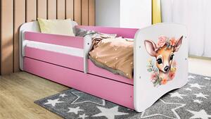 POSTEL PRO DĚTI A MLÁDEŽ 80/160 cm, bílá, pink MID.YOU - Dětské pokoje sestavy, Online Only