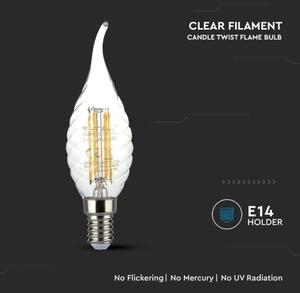 LED Žárovka FILAMENT E14/4W/230V 3000K