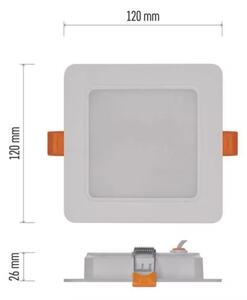 LED Podhledové svítidlo LED/9W/230V 12x12 cm bílá