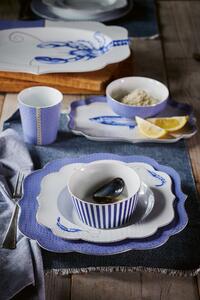 Pip Studio Royal Yerseke hluboký talíř Ø23,5cm, bílo-modrá (Hluboký porcelánový talíř)