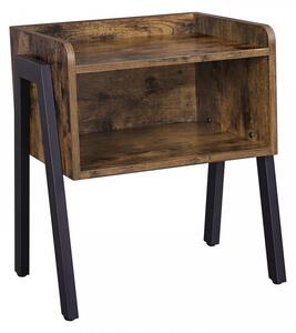 DOCHTMANN, Noční stolek industriální, rustikální 42 x 35 x 52 cm