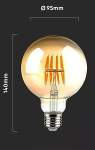 LED Žárovka FILAMENT G95 E27/8W/230V 2200K