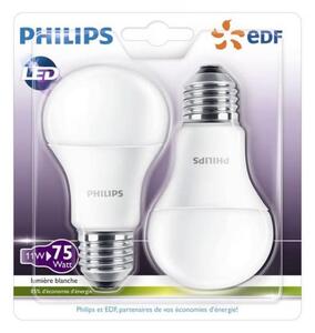 SADA 2x LED Žárovka Philips A60 E27/11W/230V 2700K