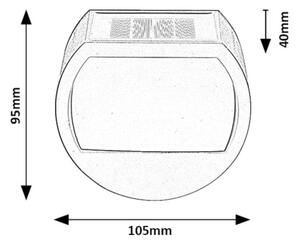 Rabalux 77004 - LED Solární nástěnné svítidlo NARMADA LED/0,5W/1,2V IP44