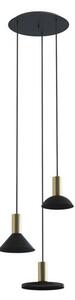 Svítidlo Nowodvorski HERMANOS III BLACK/SOLID BRASS 8030