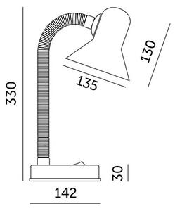 Stolní lampa SMIESZEK 1xE27/40W/230V růžová