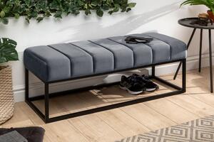 Lavice PETIT BEAUTE 110 cm stříbrno šedá