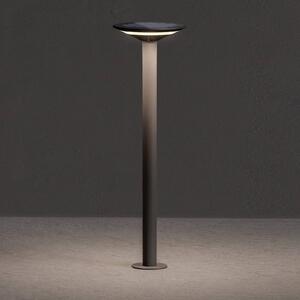 KLEWE Keope LED solární houpačka, antracitová, výška 80 cm, IP65, Černá, Hliník, Moderní, Solární lampy