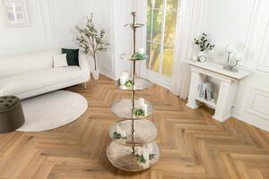 Etagere ABSTRACT 180cm 6 táců stříbrná