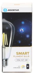 LED Stmívatelná žárovka FILAMENT ST64 E27/6W/230V 2700-6500K Wi-Fi - Aigostar