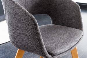 Židle NORDIC STAR šedá strukturovaná látka Nábytek | Jídelní prostory | Jídelní židle | Všechny jídelní židle