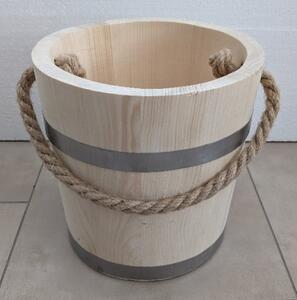 Dřevěné vědro - Dřevěné vědro E - průměr 30cm