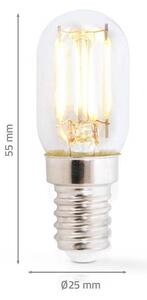 Nedis LBCRFE14T22 - LED Žárovka do lednice T22 E14/1,5W/230V 1800K