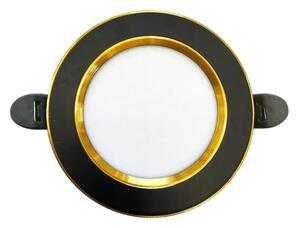 LED Podhledové svítidlo LED/7,5W/230V 4000K černá/zlatá