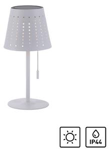 LED stolní lampa Mandy, USB, solární, bílá