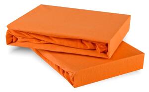 Prostěradlo oranžové jersey EMI, Dětské prostěradlo 70x140