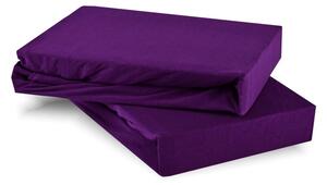 Prostěradlo fialové jersey EMI, Dětské prostěradlo 60x120