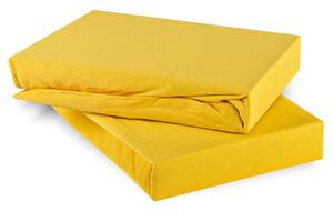 Prostěradlo světle žluté jersey EMI, Dětské prostěradlo 60x120