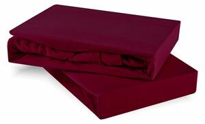 Prostěradlo bordové jersey EMI, Dětské prostěradlo 70x140