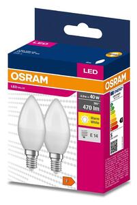 SADA 2x LED Žárovka B35 E14/4,9W/230V 3000K - Osram