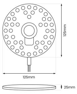 LED Magnetický modul LED/12W/230V pr. 12,5 cm 3000K