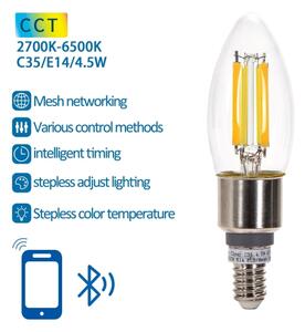 LED Žárovka FILAMENT C35 E14/4,5W/230V 2700-6500K - Aigostar