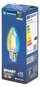 LED Žárovka FILAMENT C35 E27/4,5W/230V 2700-6500K - Aigostar