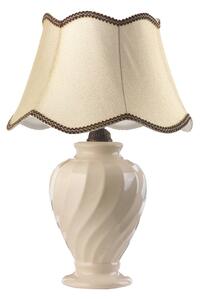 Stolní lampa Vortice, keramika, béžová/mosaz Borte