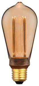 Stmívatelná zlatá LED žárovka NORDLUX Retro 2,3 W a 3,5 W 1800 K - 2,3 W LED, 120 lm, 64 mm, 142 mm