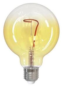 LED Žárovka FILAMENT SHAPE G95 E27/4W/230V 1800K žlutá