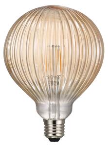 Dekorativní LED žárovka NORDLUX Avra 1,5 W E27 v několika variantách - jantarová, 2200 K, 150 lm, 125 mm, 177 mm, vertikální vroubkování