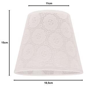 Duolla - Stínidlo k stolní lampě SOFIA XS E14 pr. 18,5 cm bílá