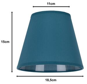 Duolla - Stínidlo k stolní lampě SOFIA XS E14 pr. 18,5 cm tyrkysová