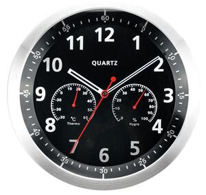 NÁSTĚNNÉ HODINY červená, černá, bílá 34,7 cm Ambia Home - Nástěnné hodiny