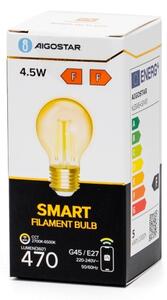 LED Stmívatelná žárovka FILAMENT G45 E27/4,5W/230V 2700-6500K Wi-Fi - Aigostar