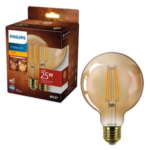 LED Žárovka VINTAGE Philips G95 E27/3,1W/230V 1800K