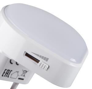Kanlux 37396 - LED Orientační svítidlo se senzorem do zásuvky ULOV LED/0,5W/230V