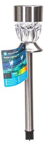 Aigostar - LED RGB Solární lampa LED/0,006W/1,2V 35,5 cm chrom IP44