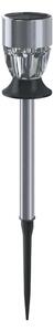Aigostar - LED RGB Solární lampa LED/0,006W/1,2V 35,5 cm chrom IP44