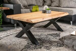 Konferenční stolek MAMMUT 110cm X-nohy 35mm akáciové dřevo medová úprava